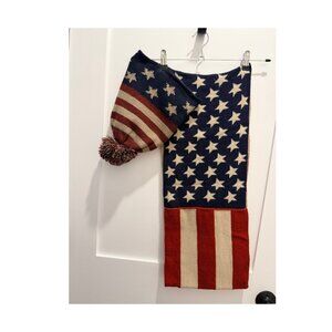 NWOT America Infinity Scarf and Beanie